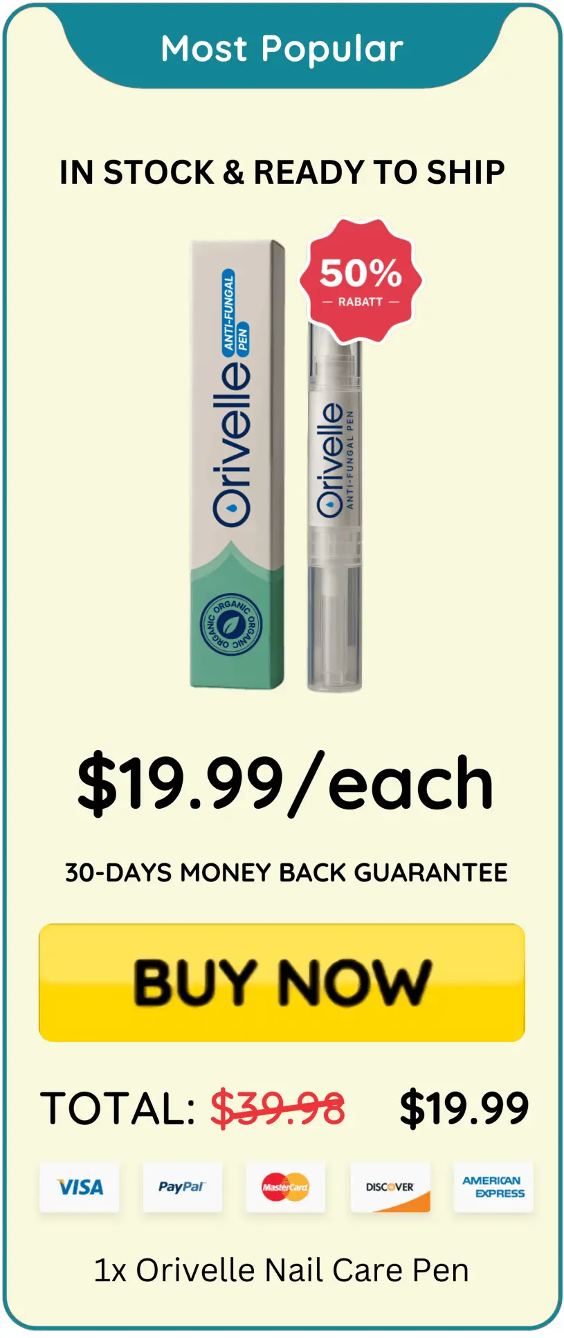 Orivello Nail Fungus Pen price – Orivello