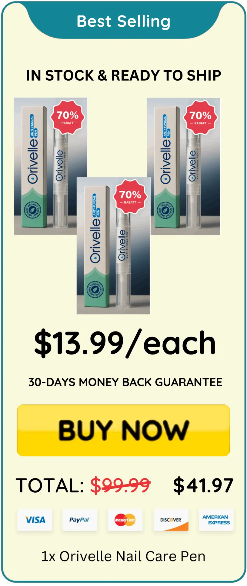 Orivello Nail Fungus Pen offer price – Orivello